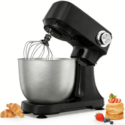Electric Food Mixer 4.8 Qt 12-Speed Portable Lightweight Stand Mixer for Daily Baking with Egg Whisk Dough Hook Flat Beater Kitchen Tilt-Head Mixer