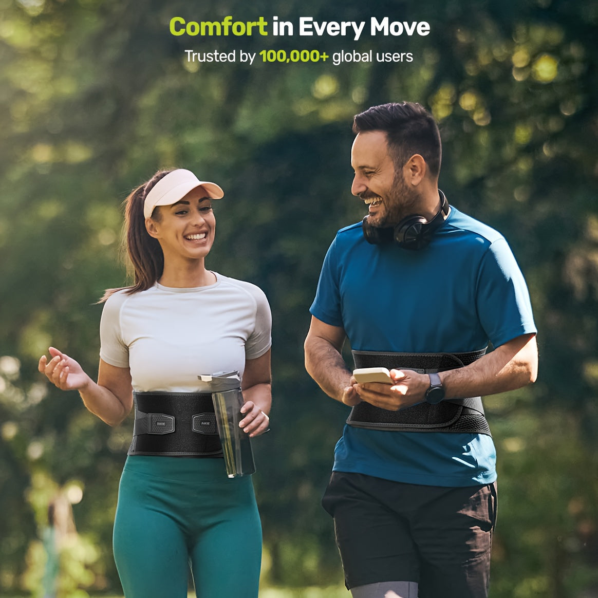 Lumbar Support Belt for Men & Women – Breathable Mesh Back Brace with 7 Stays & Integrated Lumbar Pad, Adjustable Lower Back Support for Work, Lifting, Home Use, Sizes S/M/L/XL/XXL