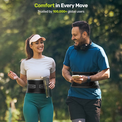 Lumbar Support Belt for Men & Women – Breathable Mesh Back Brace with 7 Stays & Integrated Lumbar Pad, Adjustable Lower Back Support for Work, Lifting, Home Use, Sizes S/M/L/XL/XXL
