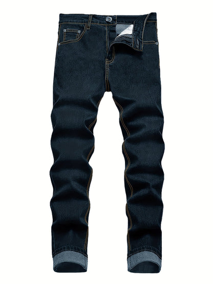 Men's Slim Fit Jeans - Classic Wash Clean Finish Everyday 483045