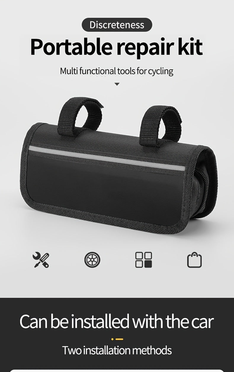 Set of Tools for Bicycle Repair, Including Multifunctional Tire Repair And Inflation Equipment, Along with a Folding Wrench Tool Kit
