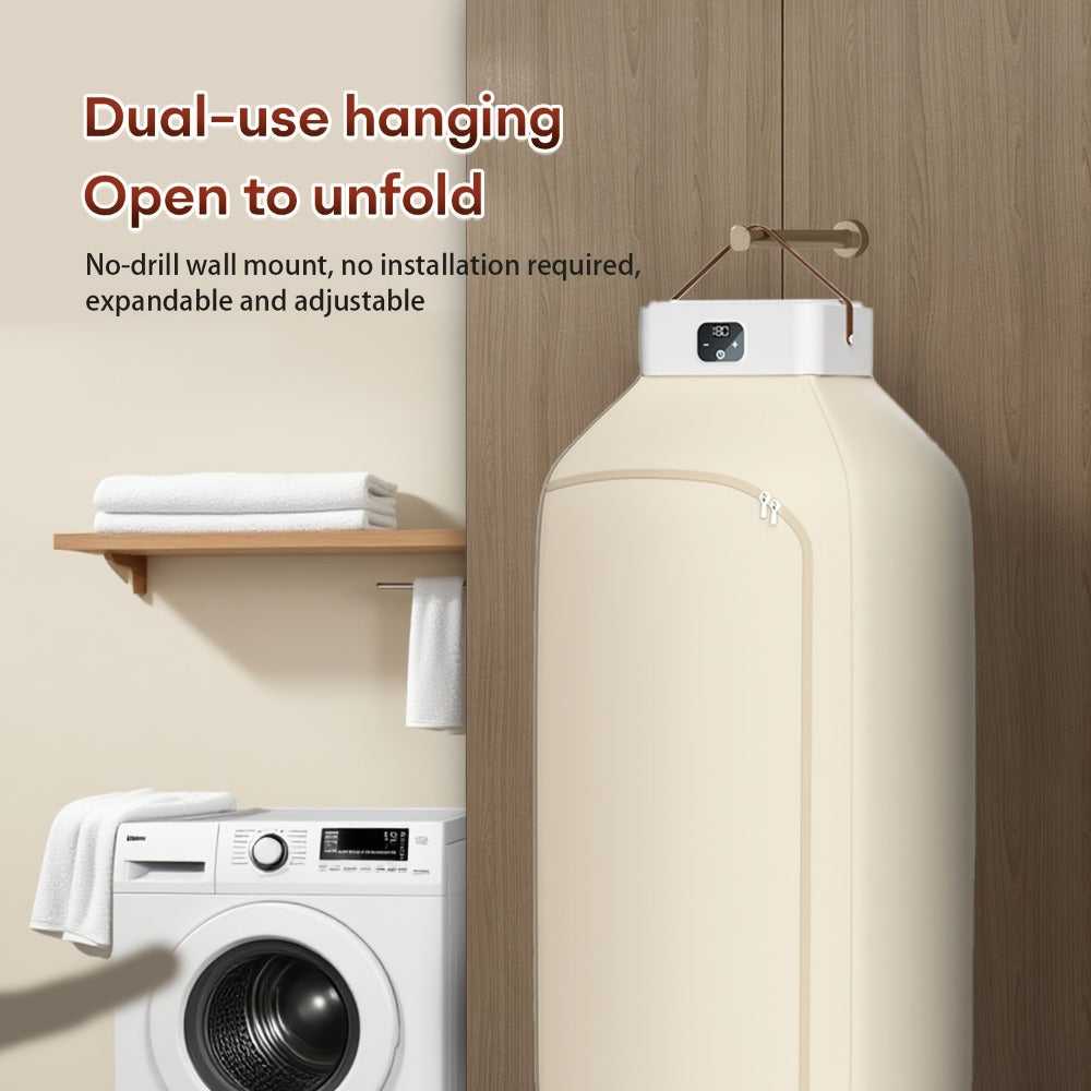 Mini Dryer Machine 600W Portable Clothes Dryer Dual Mode Quiet Operation Timer 1H 2H 8H Energy Efficient for Apartments Dorms RVs Travel Small Spaces Basic Premium