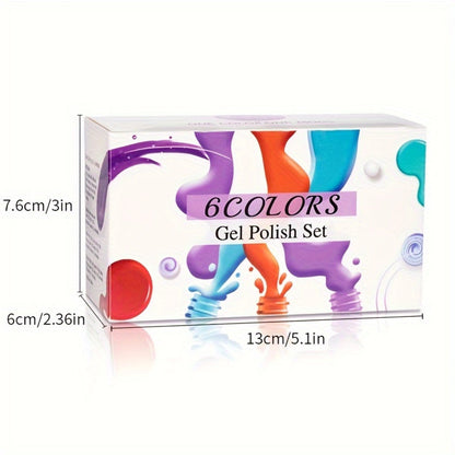 Cat Eye Gel Nail Polish Set 6Pcs 9D Aurora Magnetic Glitter Pearl Shell Effect – Soak-Off Semi-Permanent UV LED Gel Varnish Nail Art Kit for Home Salon Manicure Gift for Women