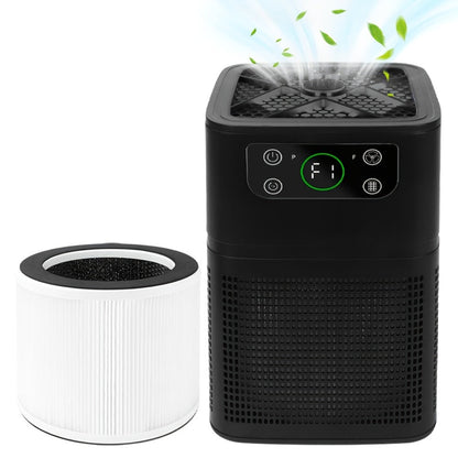 Small Air Purifier for Pets, Dust & Odor – Aromatherapy Function, Ultra-Quiet Sleep Mode, Compact Air Cleaner for Bedroom, Office & Living Room, Pet Air Purifier with Low dB for Home Use, White & Black