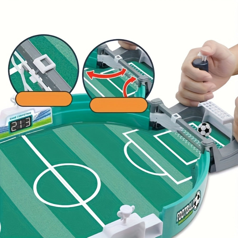Table Football Game for Kids & Adults – 2-Player Tabletop Soccer Duel Board Game, Family Fun Indoor Game Night Gift for Boys Girls Teens, Desktop Foosball Game with Balls