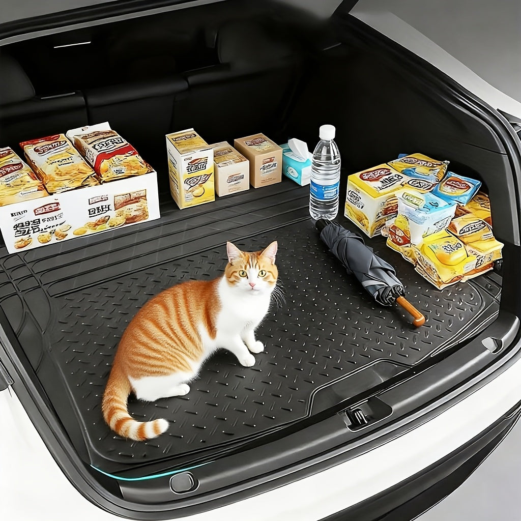 Car Trunk Cushion PVC Waterproof And Can Be Freely Cut.Easy to Clean.Suitable for Most Vehicles.Anti Slip And Wear-Resistant Car Trunk Anti Dirt Pad Inside The Car