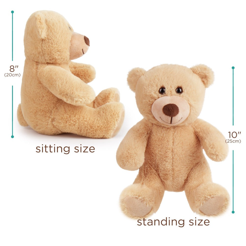 Teddy Bear Bulk Set 5 Pack 8 Inch Small Brown Soft Plush Stuffed Animals with Safe Lock-Washer Eyes Baby Shower Party Favor Decoration Gift for Kids Girls Boys Christmas Valentine