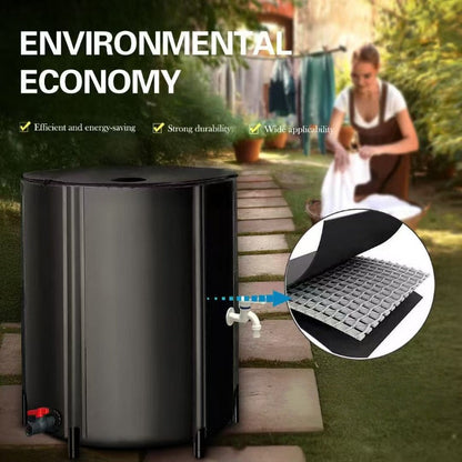 Collapsible Water Tank Large Capacity – Foldable Rainwater Collection System, Drinking Water Safe, 52 to 200 Gallon Options for Irrigation, Swimming Pool, RV & Camping – Green or Black