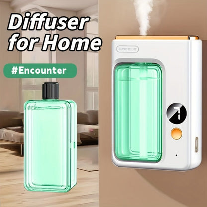 Aroma Diffuser & Humidifier 2-in-1 – USB Powered, 7-Level Mist, Odor Eliminator, Includes Essential Oil (Shangri-La or Encounter), Compact Air Moisturizer & Fragrance Diffuser for Home, Office & Bedroom