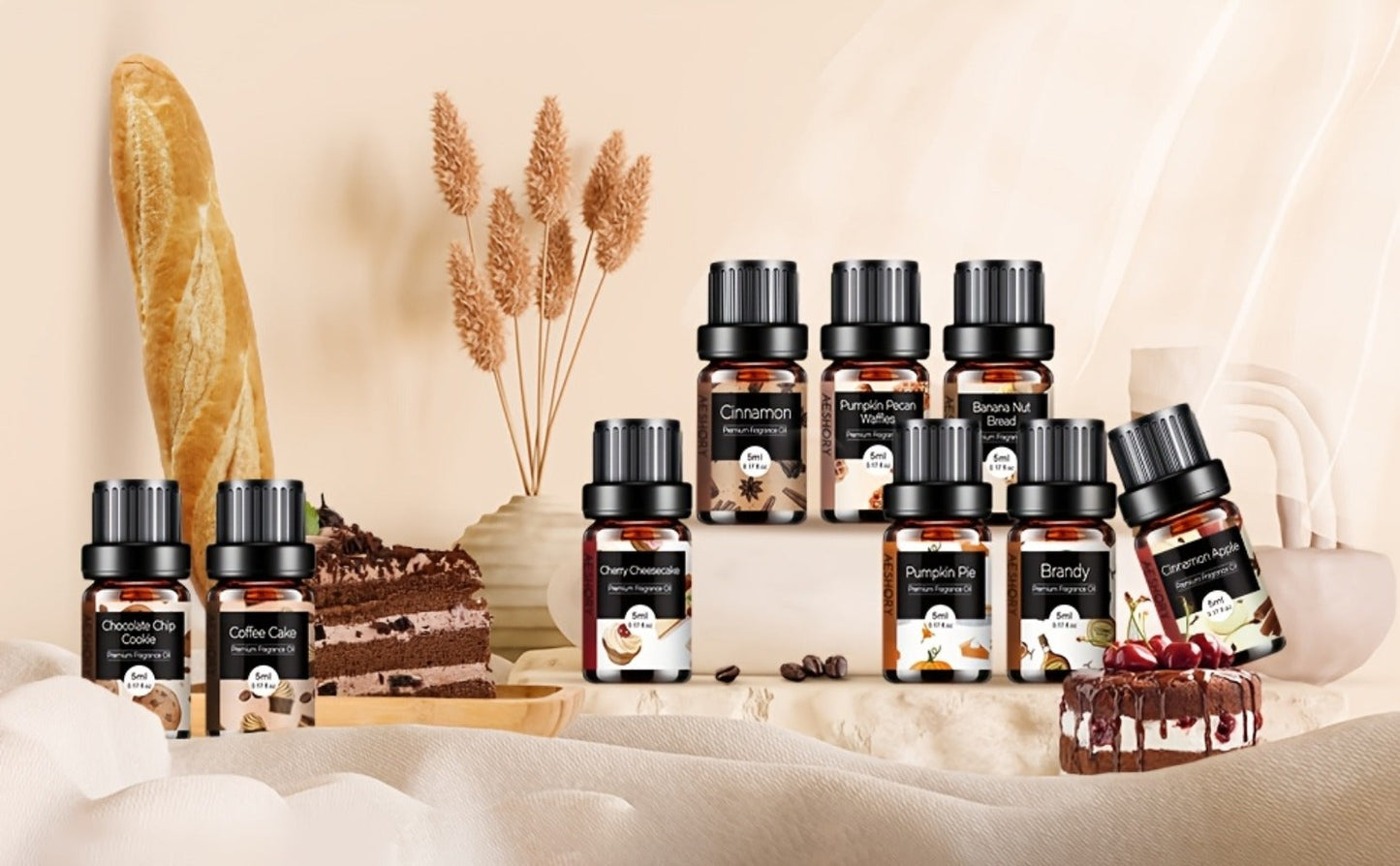 Essential Oil Gift Set 14pcs – Bakery, Fruity & Floral Fragrance Oils for Diffuser & Candle Making | Valentine's Day, Birthday & Holiday Gift