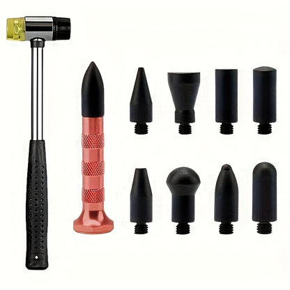 Tool Set 68pcs Tooth Extraction Tool Set: Paintless Repair Kit, Including T-bar, Golden Crane, Car Dent Repair Bridge Puller And Hot Melt Adhesive Strip Removal Tool
