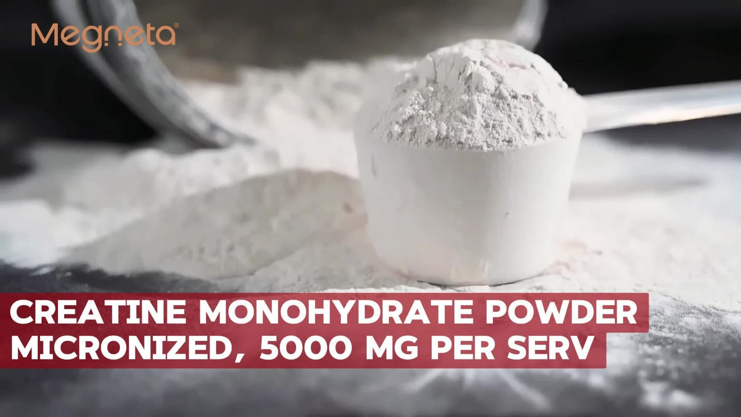 Creatine Monohydrate Powder 5000mg Per Serving - Pineapple Flavor, No Artificial Sweeteners - Strength, Power & Focus Support - 300g, 60 Servings Pre-Workout Supplement