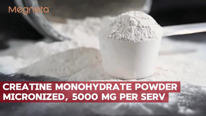 Creatine Monohydrate Powder 5000mg Per Serving - Pineapple Flavor, No Artificial Sweeteners - Strength, Power & Focus Support - 300g, 60 Servings Pre-Workout Supplement