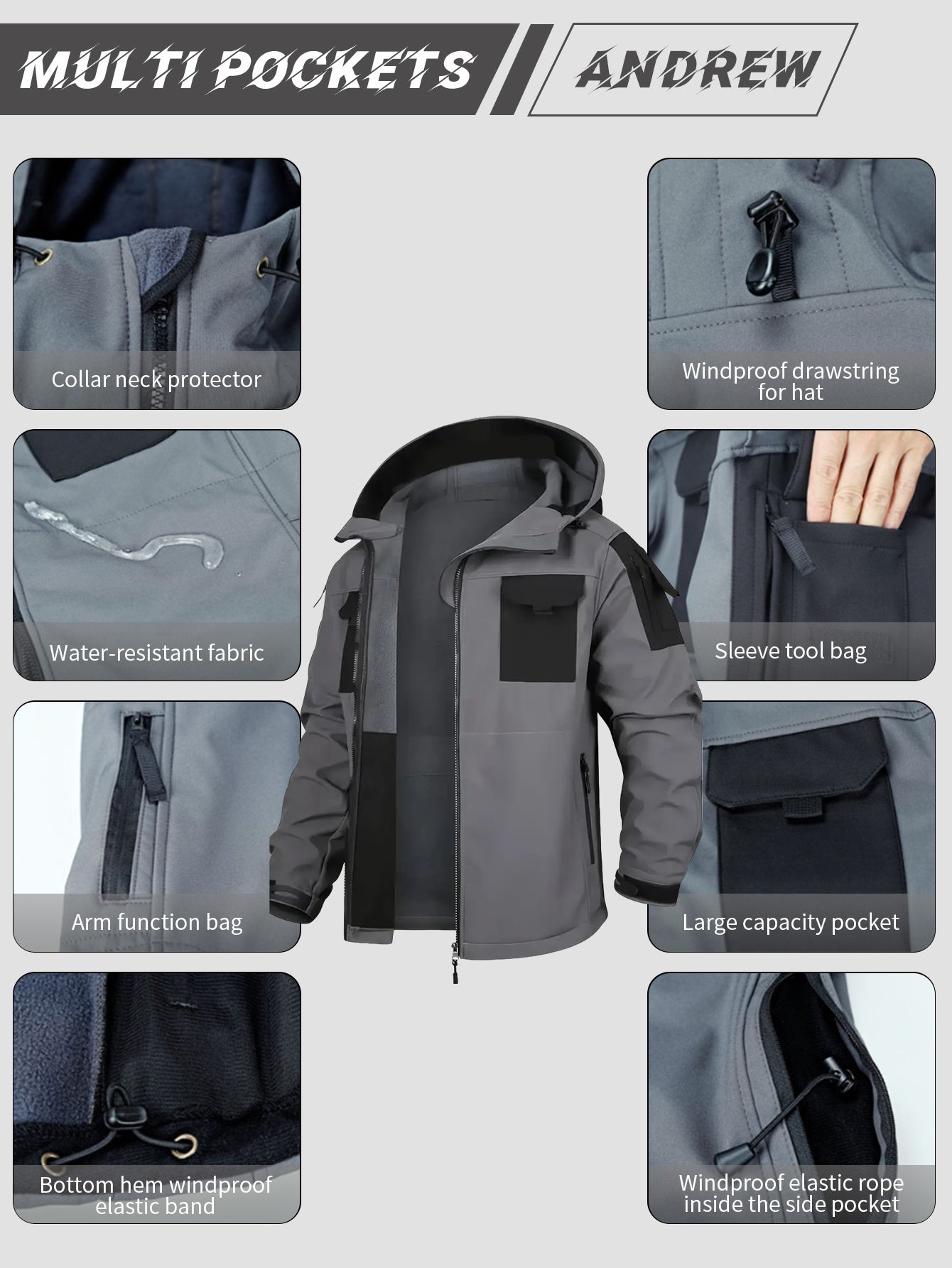 Men's Versatile Fleece Zip-Up Coat