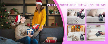 Mattress Vacuum Cleaner Handheld Bed Deep Cleaning with Super Suction & Washable Filter - Low Noise Design for Beds, Sofas, Pet Hair & Carpets, Portable Lightweight Upholstery Vacuum, 2025 Upgrade
