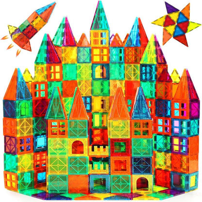 Animal Village Magnetic Building Blocks 102pcs for Kids Ages 3 4 5 6 – STEM Shape Sorting Color Recognition Toy Animal House Village Shapes Preschool Educational Gift Boys Girls Birthday Christmas