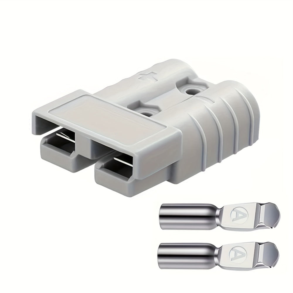 Quick Connect Battery Disconnect Kit 50A – 10-Pack 2-Pole 6AWG Plug Set for Car, ATV, Trailer & RV Electrical Systems