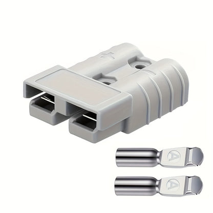 Quick Connect Battery Disconnect Kit 50A – 10-Pack 2-Pole 6AWG Plug Set for Car, ATV, Trailer & RV Electrical Systems