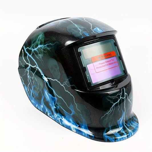 True Color Solar Powered Auto Darkening Welding Helmet, Large View Area True Color Welder Helmet Auto-Darkening Welding Helmet/Hood/Mask