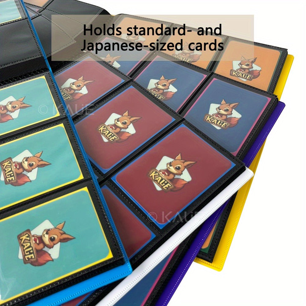 Pokemon Card Binder 360 Pocket 9-Pocket Side Loading – Durable PP Trading Card Album for MTG YuGiOh Sports Cards TCG, Double-Sided Pages, 7 Colors Green White Red Black Purple Blue Yellow