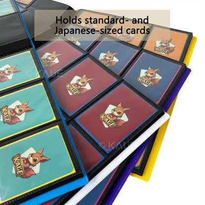 Pokemon Card Binder 360 Pocket 9-Pocket Side Loading – Durable PP Trading Card Album for MTG YuGiOh Sports Cards TCG, Double-Sided Pages, 7 Colors Green White Red Black Purple Blue Yellow