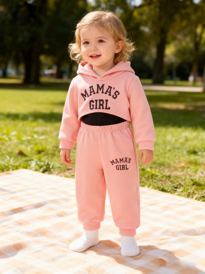 Girls' Casual Outfit Set - Sleeveless Winter