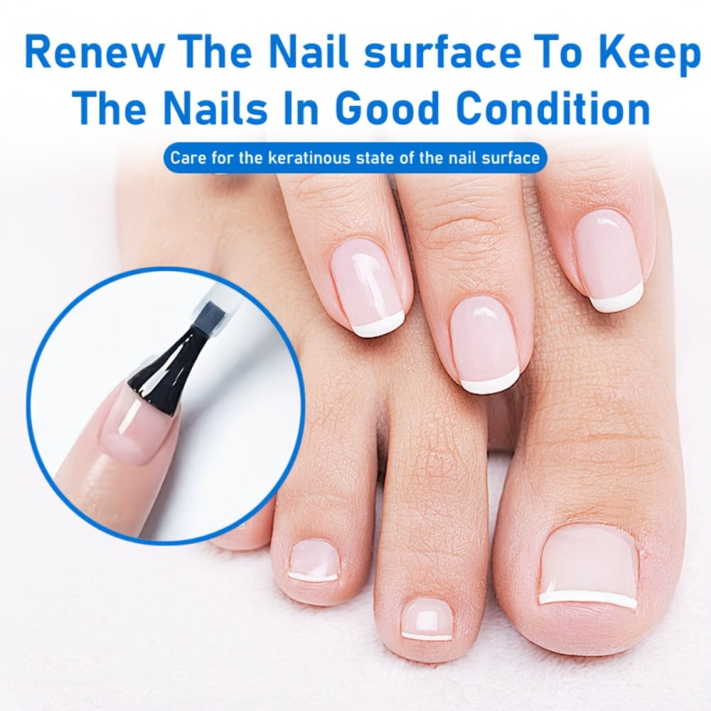 Keratin Nail Polish Strengthener 3pcs – Aloe Vera & Lavender Moisturizing Treatment for Dry Brittle Peeling Nails, Instant Hydration, Korean Skincare Formula, Natural Nail Care for Hands & Fingernails
