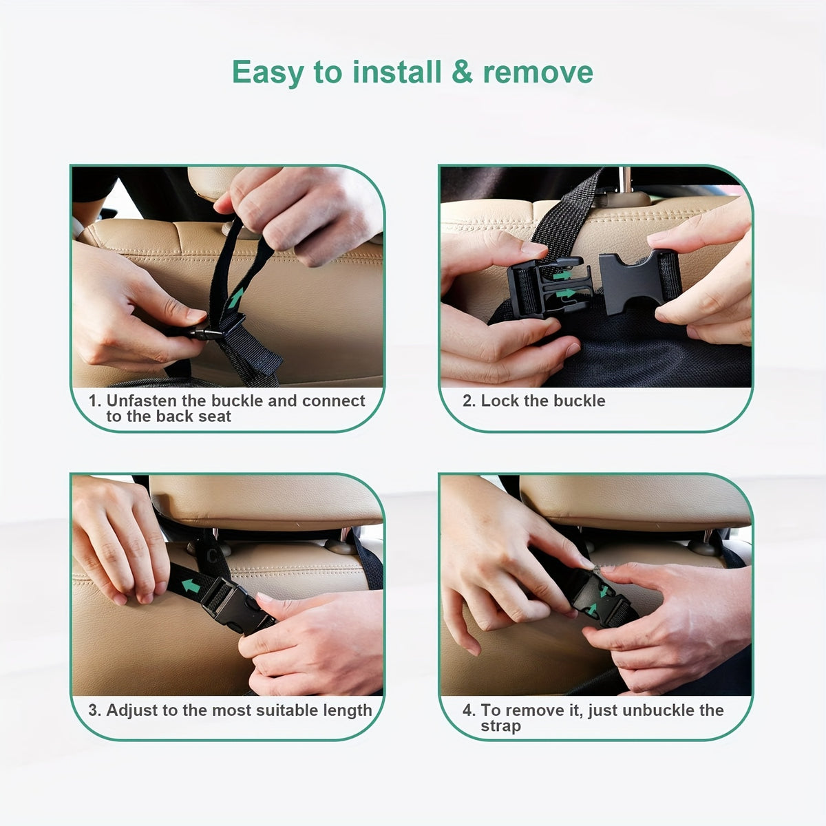 Rear Seat Trunk Organizer Suspended Car Organizer Trunk Foldable Cargo Storage with 6 Large Pockets 3 Adjustable Shoulder Straps 40x19 Inches