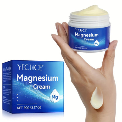 Magnesium Sleeping Cream 2-Pack 180g Each — Pure Magnesium Chloride Overnight Body Moisturizer, Alcohol-Free Dry Skin Relief Cream for Women & Men, All Skin Types