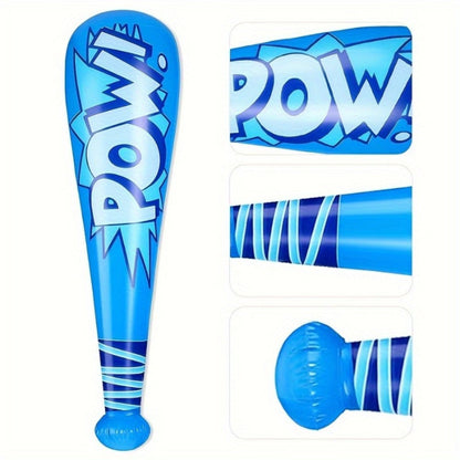 Inflatable Baseball Bat Cheering Sticks 16 Pcs Colorful Cartoon Party Props for Independence Day 4th of July Sports Events Outdoor Celebrations Birthday Party Favors
