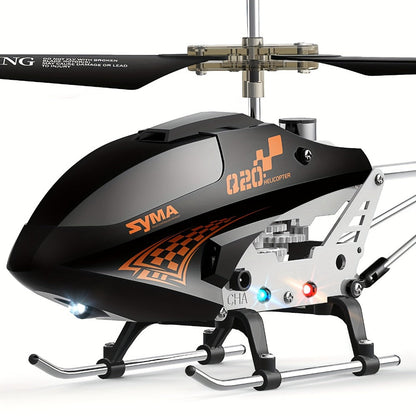 SYMA Q20 RC Helicopter for Kids 3.5CH – Altitude Hold One-Key Takeoff Indoor Drone, Alloy Body Gyro-Stabilized Remote Control Helicopter for Beginners Boys & Girls Ages 8 9 10 11 12, Birthday Christmas Gift (Black)