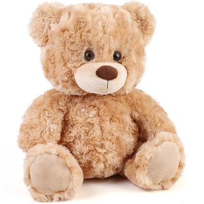 Shaggy Brown Teddy Bear Stuffed Animal 15 Inch — Premium Soft Plush Huggable Classic Bear Toy Safe for Baby Kids Girls Boys, Valentine Birthday Christmas Baby Shower Gift