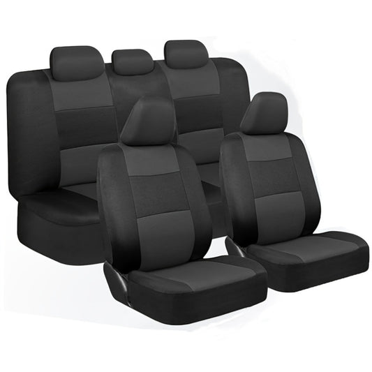 Universal Car Seat Covers Full Set – 5-Seat Breathable Knit Fabric, All-Season Wear-Resistant Protection for Front & Rear Seats | 16 Colors