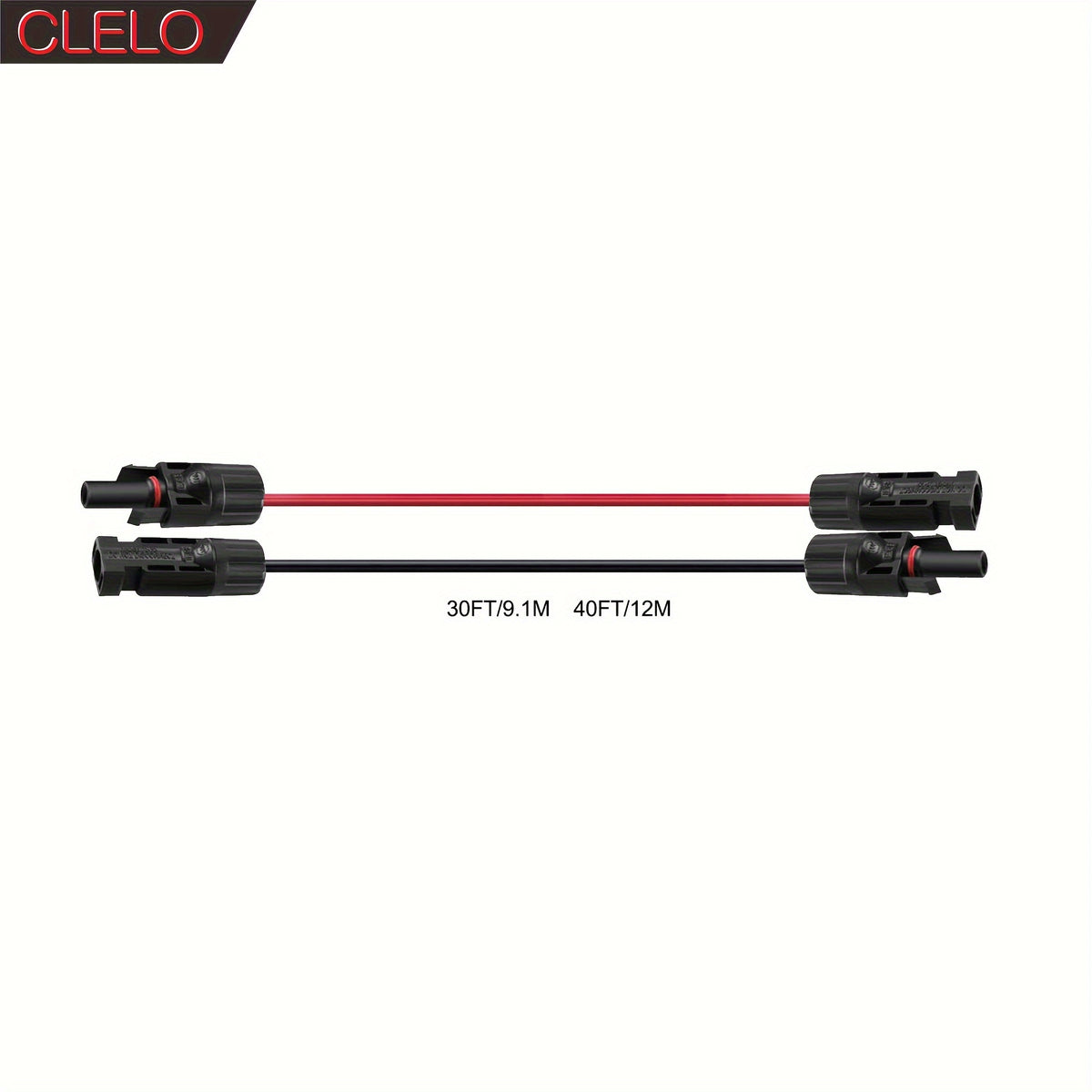 CLELO Solar Panel Extension Cable 14AWG 30ft/ 40ft