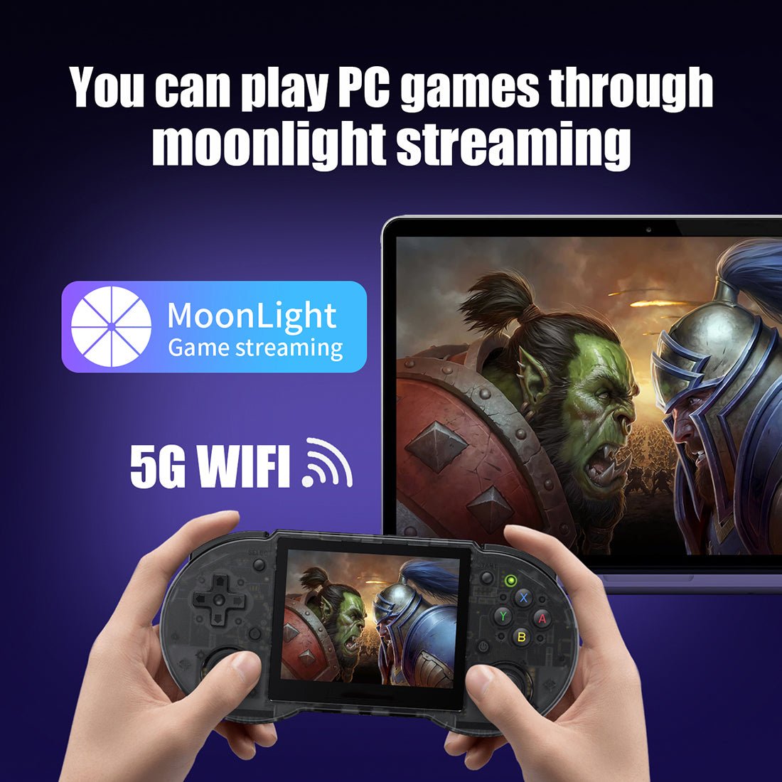 Anbernic RG353P Handheld Game Console Dual OS Android 11 Linux SNES Style 3.5-Inch IPS HDMI Retro Emulator 3500mAh 2GB RAM Wi-Fi Bluetooth