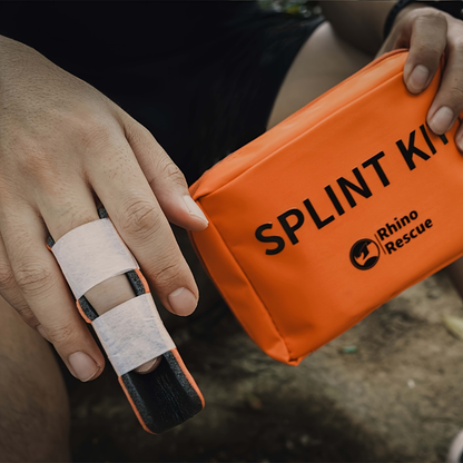 Emergency Splint Set 4pcs – Rollable First Aid Splints in 4 Sizes (36", 18", 9", 4"), Lightweight Compact Medical Splint for Outdoor Survival Camping Hiking Emergency Kit, Orange