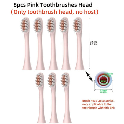 Rechargeable Electric Toothbrush with 6 Cleaning Modes & Smart Timer – USB Sonic Toothbrush for Adults, Replacement Heads Included, 3 Colors, Whitens Teeth & Protects Gums, Great Family Gift