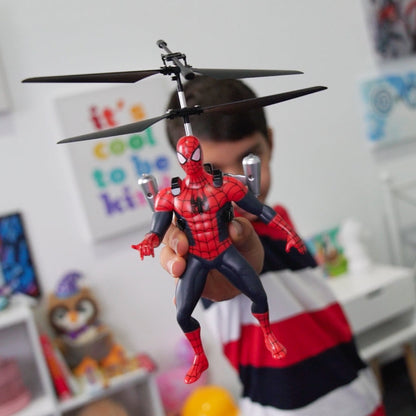 Spider-Man RC Helicopter 2CH Infrared Remote Control Indoor Flying Toy for Kids Boys Girls Ages 6+ – Marvel Superhero Rechargeable Helicopter Birthday Christmas Gift
