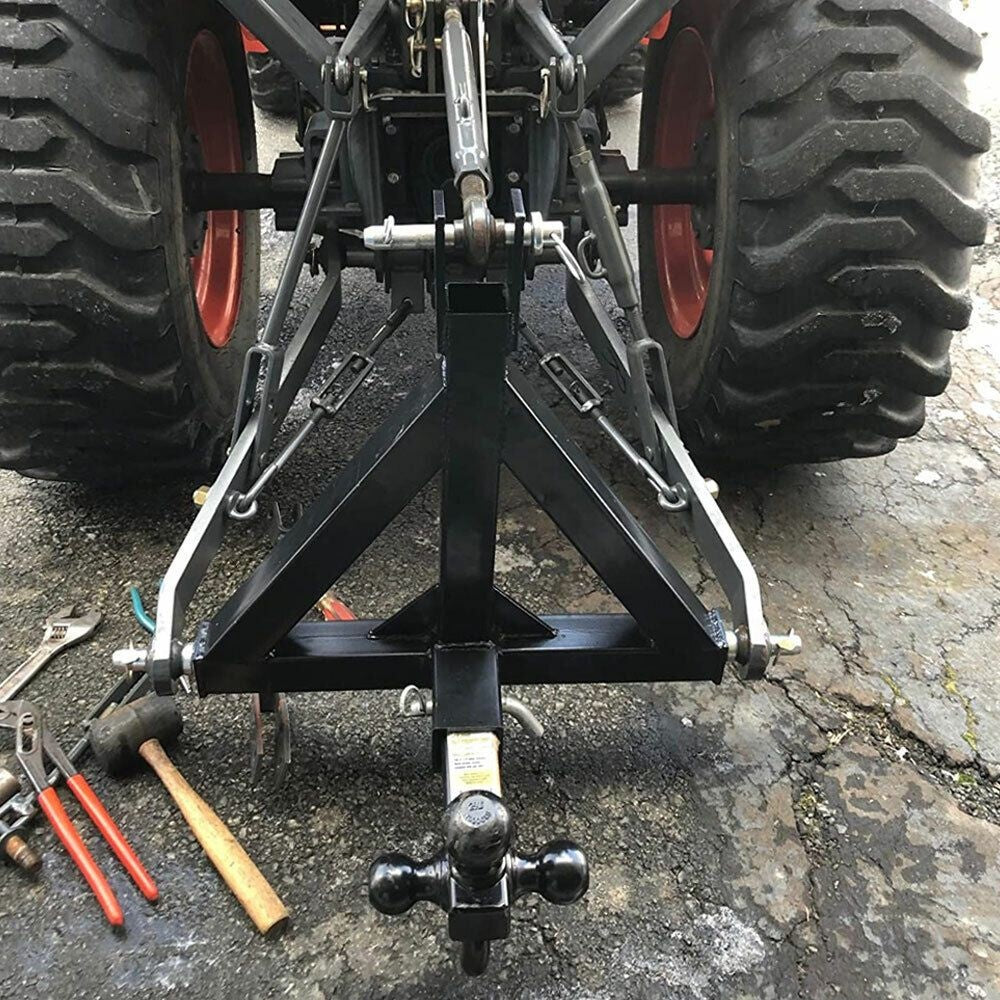 3 Point Trailer Hitch Tow Drawbar 2" Adapter Attach For Category 1 Tractor Drawbar Adapter for Kubota, BX, LM25H, WLM Tractor, NorTrac, Yanmar, Kioti