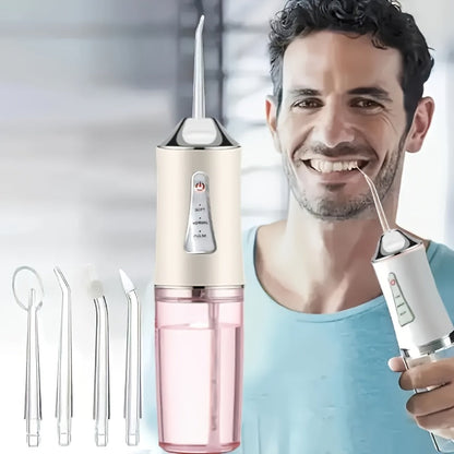 Oral Irrigator with 360° Rotatable Nozzle & Smart Chip Pressure Control – Electric Water Flosser for Deep Tooth & Gum Cleaning, 4 Colors, Portable Dental Mouth Rinser for Home & Travel