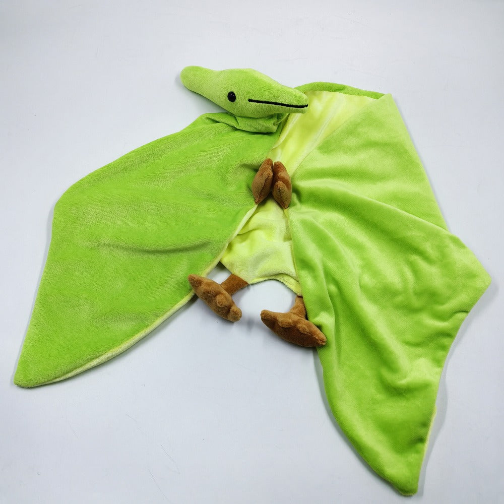 Pterodactyl Plush Cape for Kids 38 Inch Wearable Dinosaur Stuffed Animal Hoodie Cape Blanket Poncho for Halloween Costume Birthday Gift
