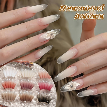 Gel Nail Polish Set 9 Colors Gradient Effect MORDDA High Saturation Glossy Long Lasting Soak Off UV LED Nail Art DIY Salon Quality Manicure Kit Women