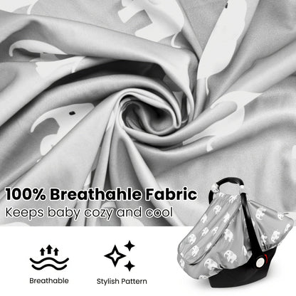Baby Car Seat Cover - Breathable Beavtaens Covers Stretchy