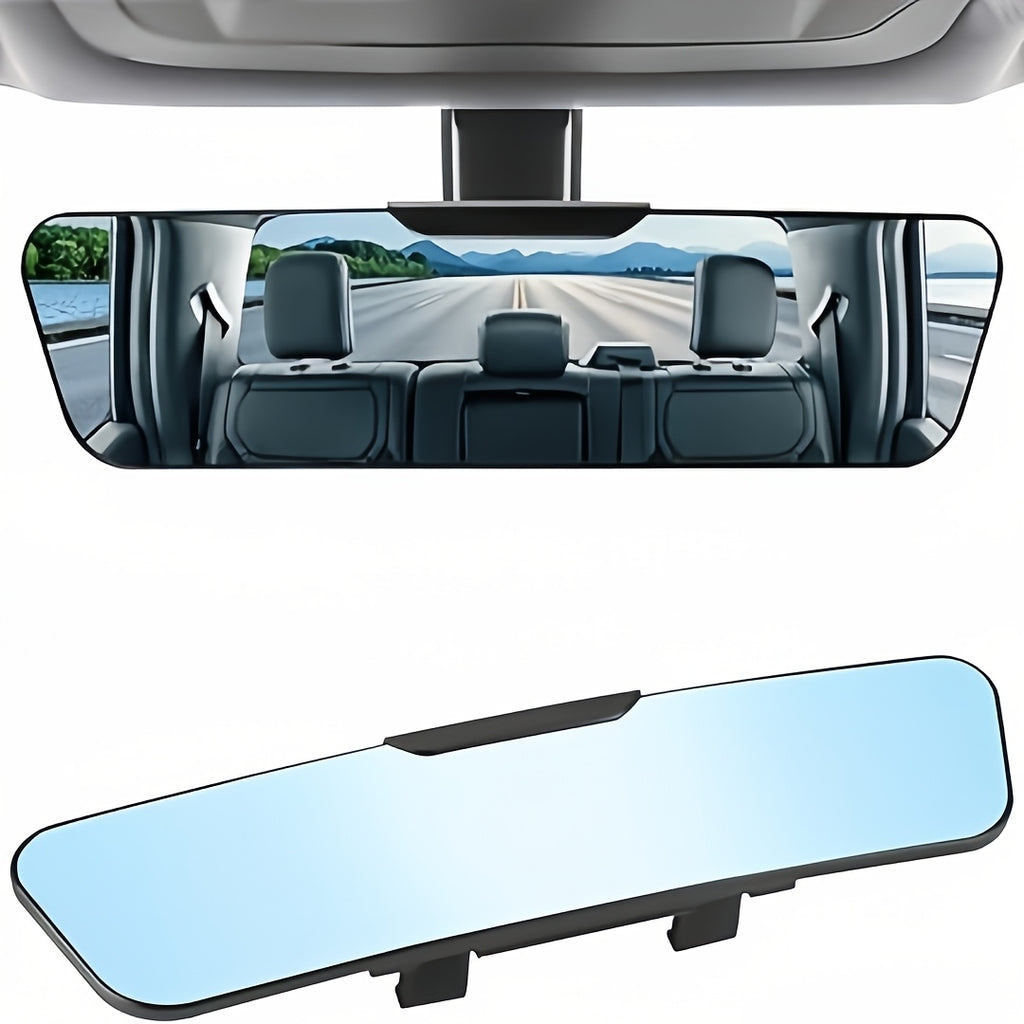 Anti-glare Rearview Mirror, Universal 12-inch (305mm), Wide-angle Panoramic Convex Rearview Mirror, Can Be Clipped On The Original, Eliminating Blind Spots And Anti-glare for Cars, SUVs And Trucks. Give Away 3 Aromatherapy.