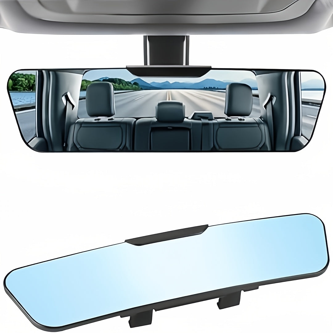 Anti-glare Rearview Mirror, Universal 12-inch (305mm), Wide-angle Panoramic Convex Rearview Mirror, Can Be Clipped On The Original, Eliminating Blind Spots And Anti-glare for Cars, SUVs And Trucks. Give Away 3 Aromatherapy.