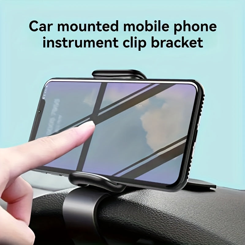 FENGXUEHAO Car Phone Holder with Rotatable Dashboard Mount, Adjustable Phone Bracket & -Rust ABS/PVC Suitable for GPS Navigation, Dashboard/Dashboard/Dashboard/Tablet Holder for GPS, for Smartphones, Vehicle Dashboard Mount