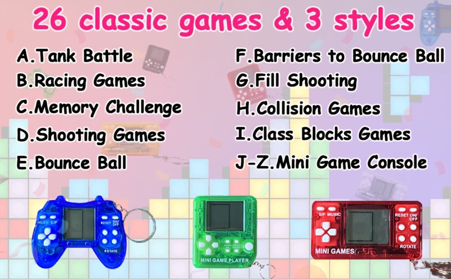 18-Piece Gaming Keychain Party Favors for Kids – Mini Video Game Keychain Set Boys Birthday Party Supplies Goodie Bag Stuffers Classroom Prizes Gamer Gift