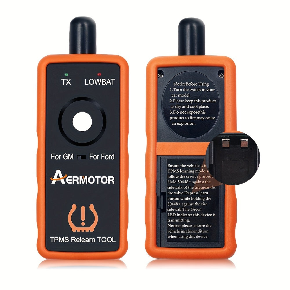 AERMOTOR 2 IN 1 PLUS Super EL-50448 TPMS Relearn Tool For Ford For GM Automotive Tire Pressure Monitor Sensor 315/433 MHz Reset Tool 2in1 Activation Tool EL50448