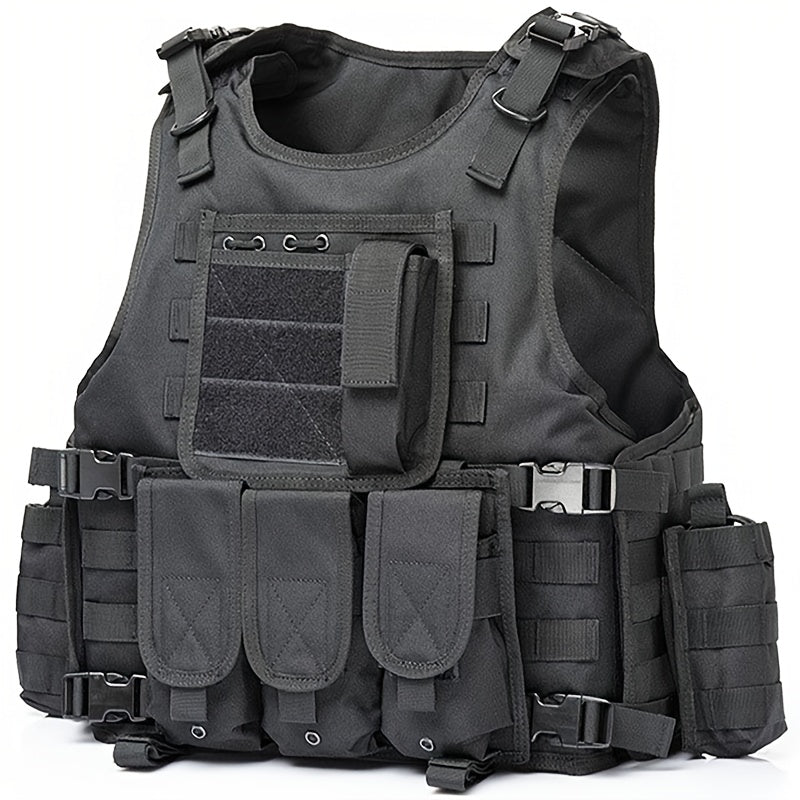 Tactical Outdoor Training Vest for Men Women – Lightweight Protective Hiking Vest with Multi-Pocket Design, Breathable & Adjustable, Ideal for Trekking Camping Hunting Fishing