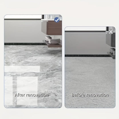 Self-Adhesive Marble Vinyl Floor Wallpaper 3 Rolls 23.62x197.75in - Waterproof Oil-Proof Anti-Slip Wear-Resistant Peel and Stick Floor Tiles for Kitchen Bathroom Living Room Home Renovation Straight Edge